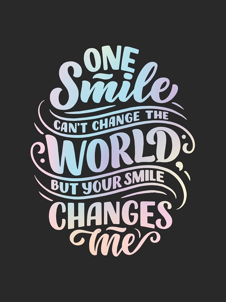 zloty-plakat-one-smile-can-t-change-the-world-tappy-pl