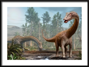 Plakat Wielki Diplodocus