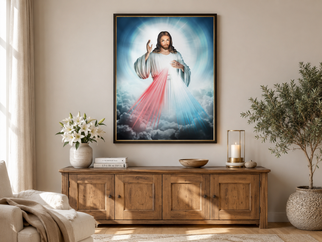 religijny plakat