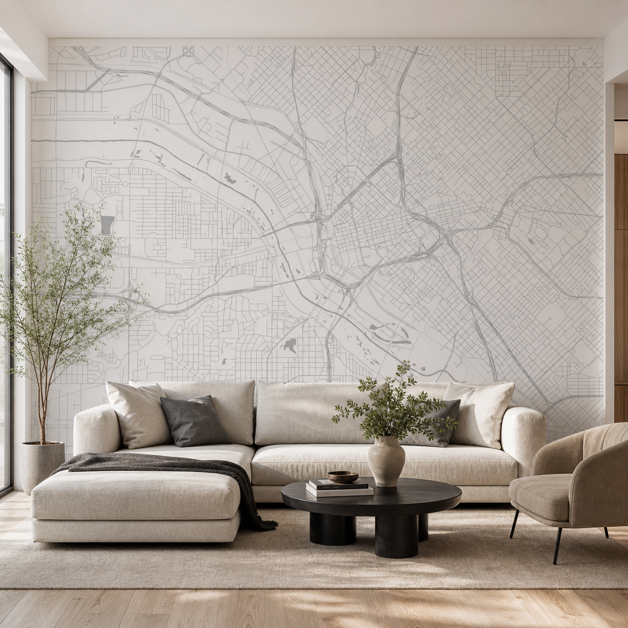 fototapeta Fototapeta Mapa Miejscowa w aranżacji salonu fototapeta Fototapeta Mapa Miejscowa w aranżacji salonu