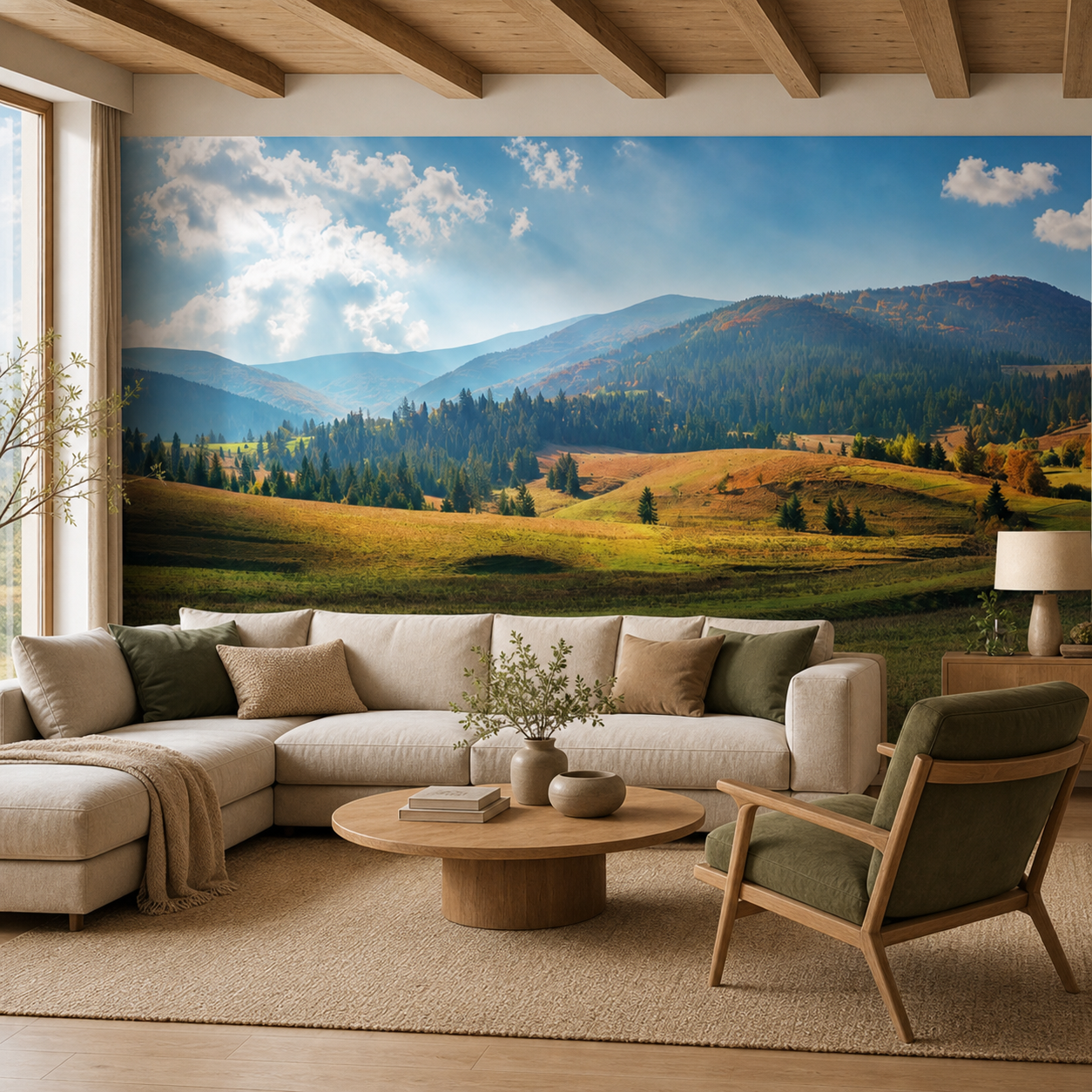 fototapeta Fototapeta Panorama Gór w aranżacji salonu fototapeta Fototapeta Panorama Gór w aranżacji salonu