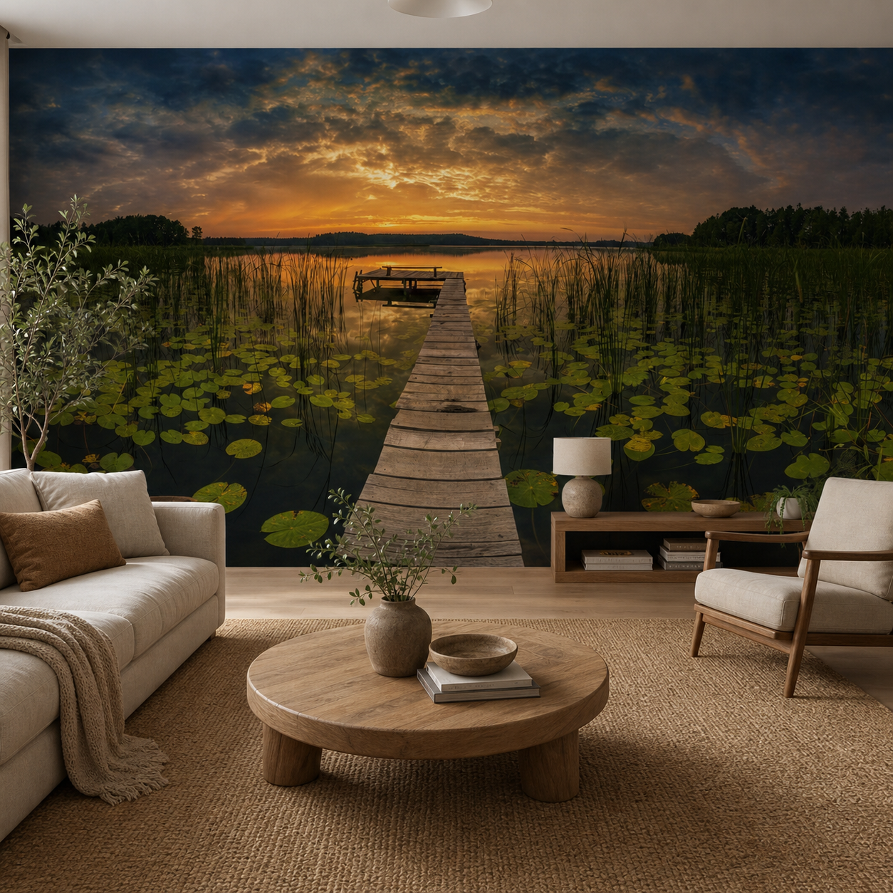 fototapeta Fototapeta Wschód Słońca wzór 2 w aranżacji salonu fototapeta Fototapeta Wschód Słońca wzór 2 w aranżacji salonu