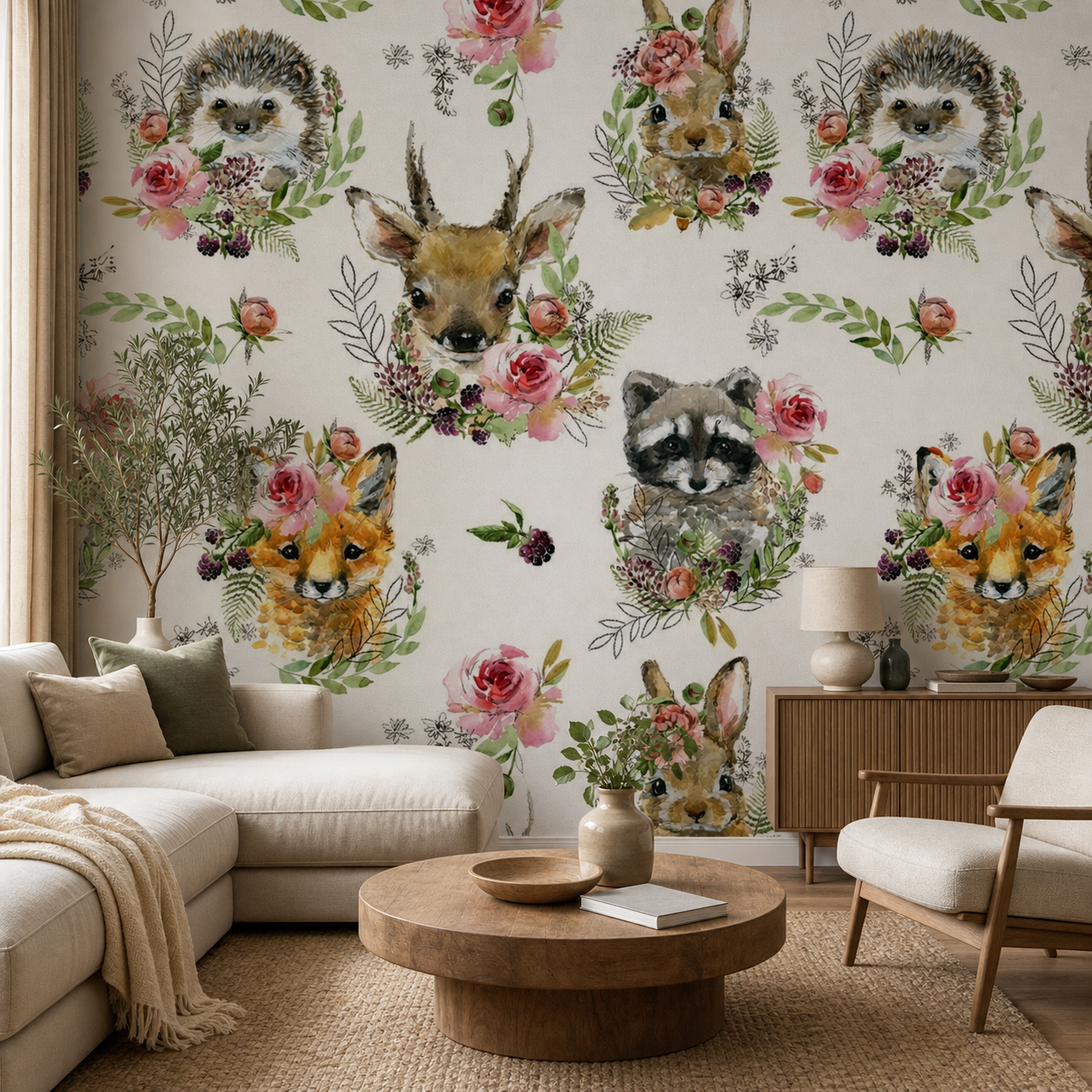 fototapeta Fototapeta Zwierzęta Leśne w aranżacji salonu fototapeta Fototapeta Zwierzęta Leśne w aranżacji salonu