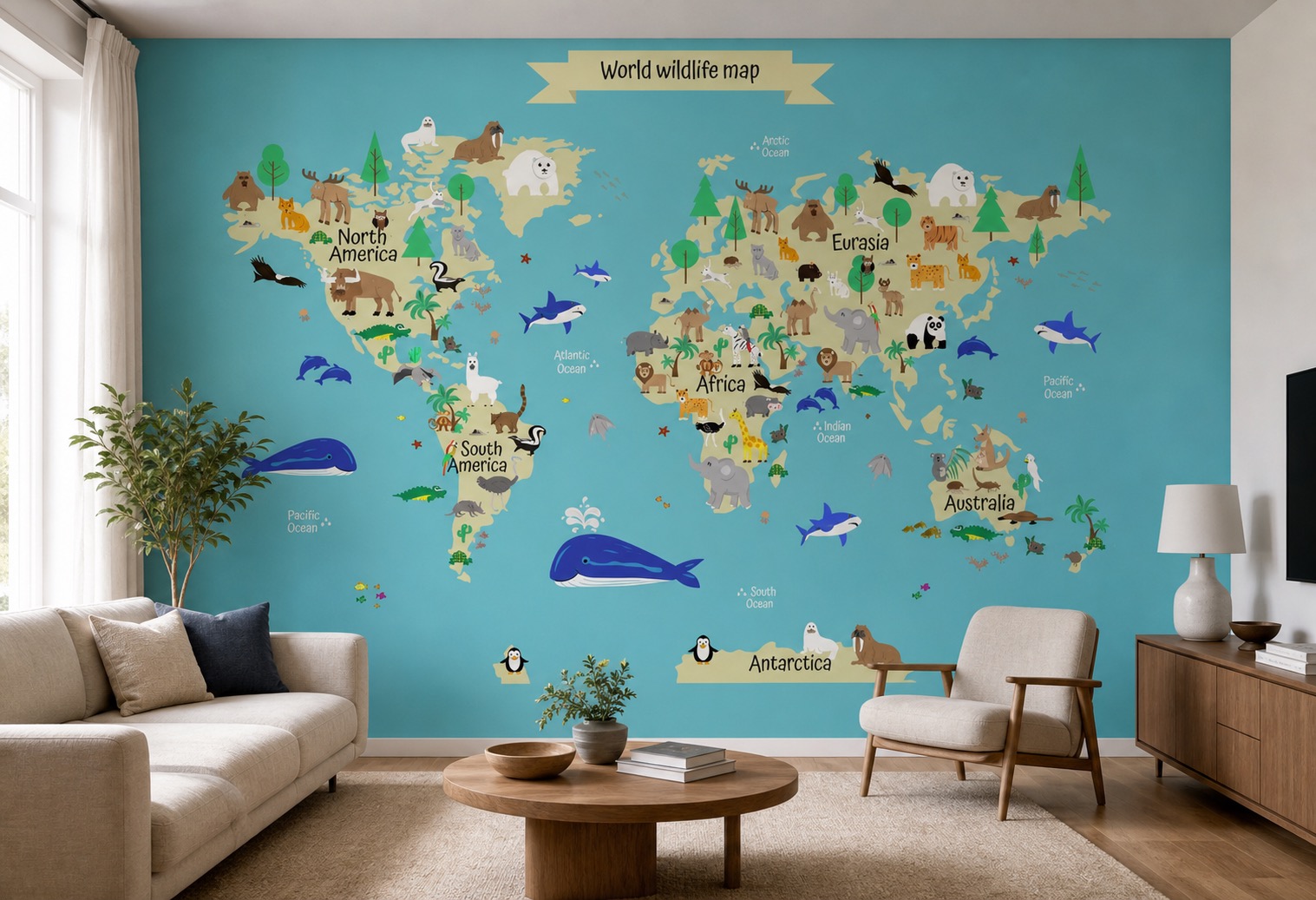 fototapeta Fototapeta Dziecięca Mapa wzór 3 na ścianie w salonie fototapeta Fototapeta Dziecięca Mapa wzór 3 na ścianie w salonie