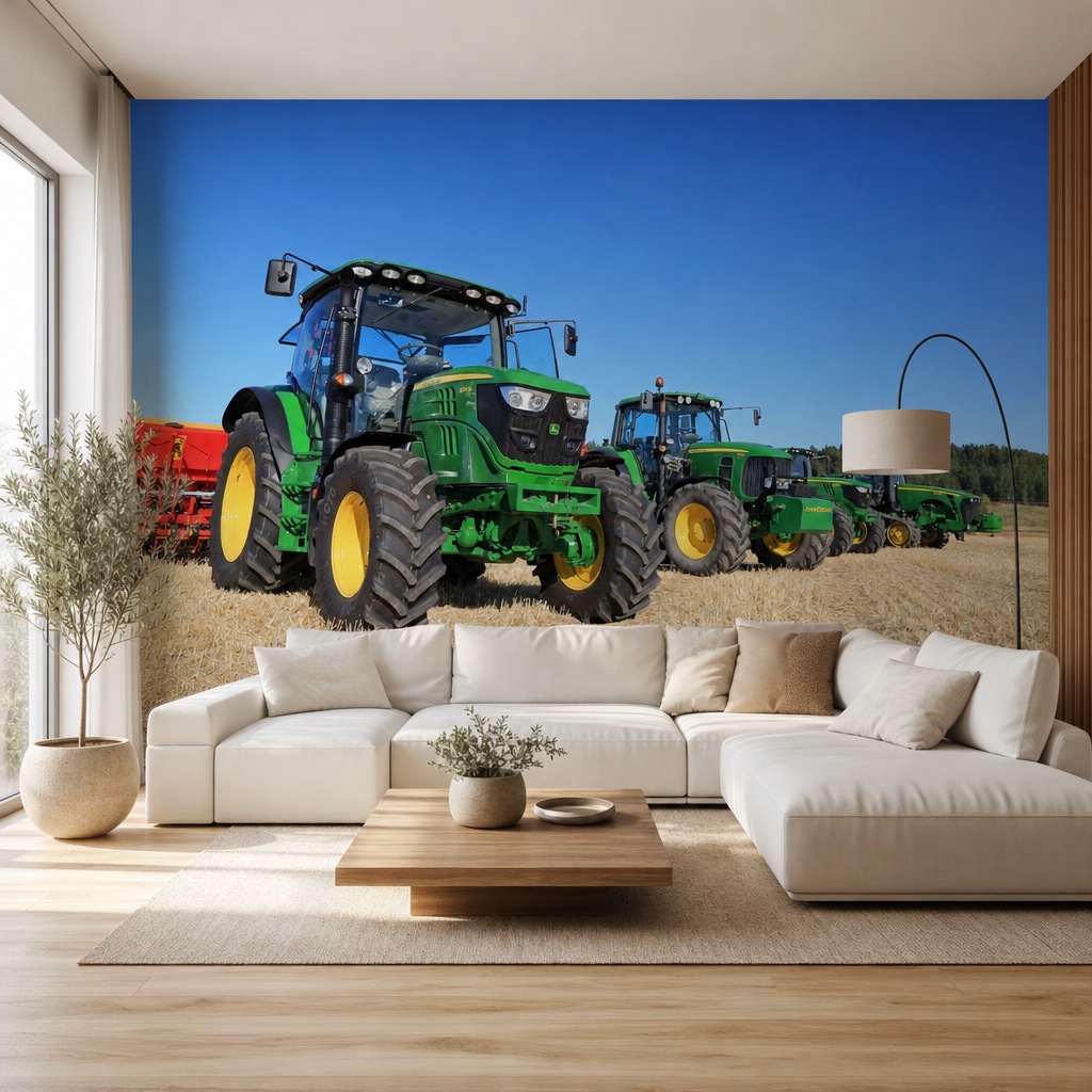 zielone-giganty-aranzacja fototapeta zielone giganty w aranżacji salonu