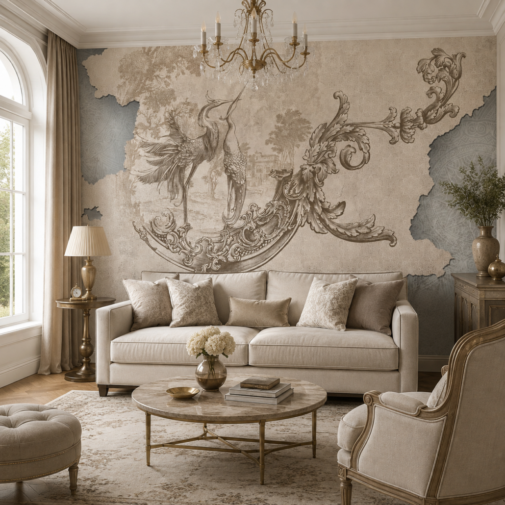 Fototapeta Barokowy Ornament w 3D