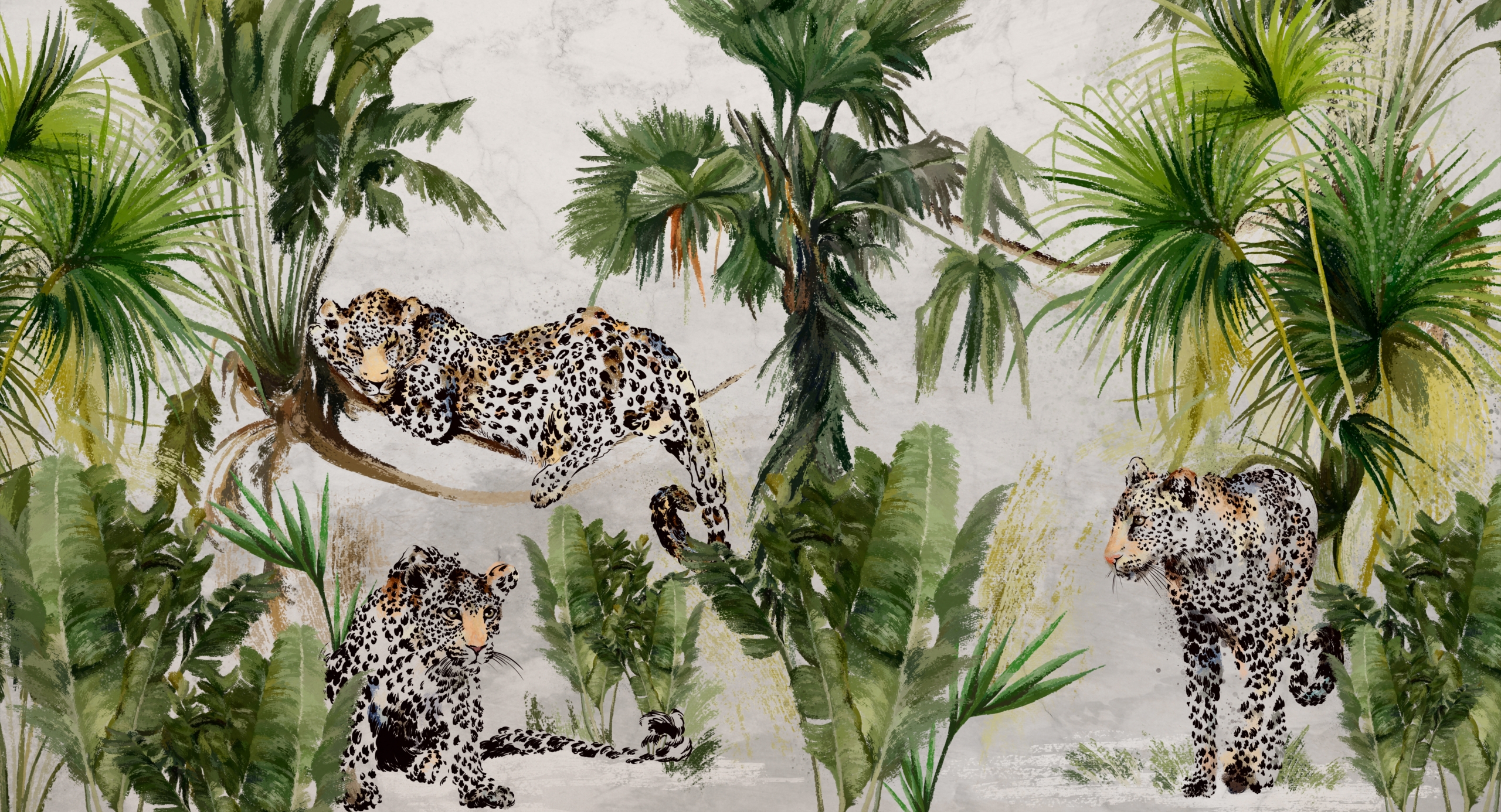 Fototapeta Tropikalna Oaza Leopardów Fototapeta Tropikalna Oaza Leopardów