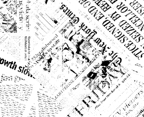 Fototapeta Gazetowy Monochrom