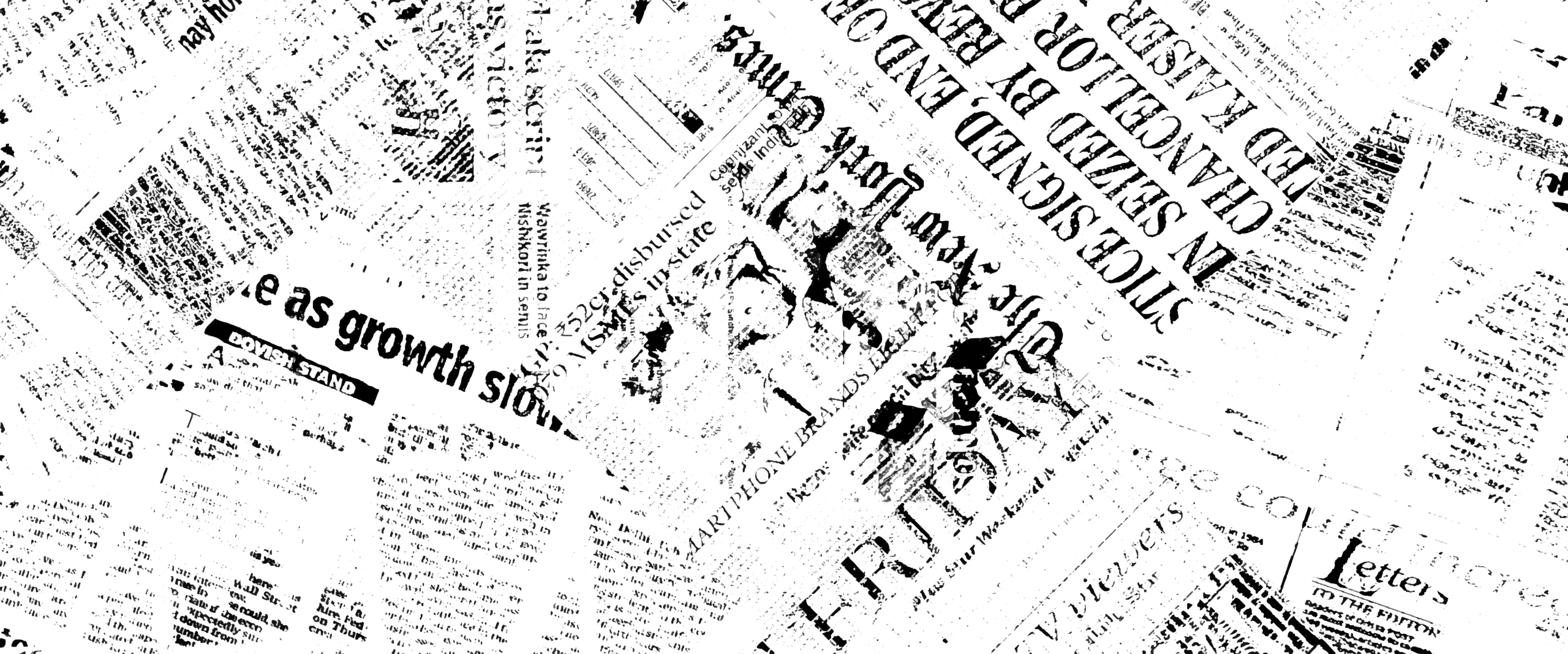 Fototapeta Gazetowy Monochrom Fototapeta Gazetowy Monochrom