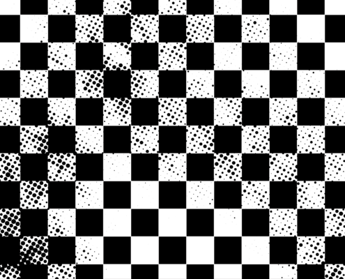 Fototapeta Szachownica Halftone