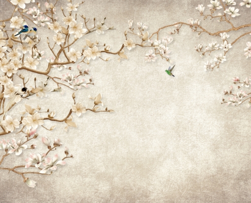 Fototapeta Pięknie Kwitnąca Magnolia