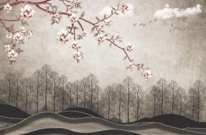 Fototapeta Magnolie nad Lasem